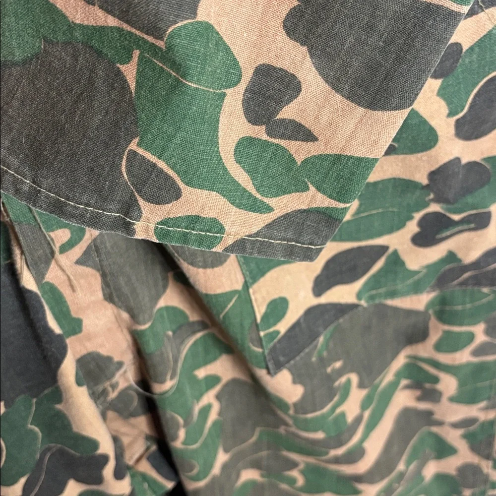 Vintage Bullseye Bill Duck Camo Water Repellent Coveralls XL